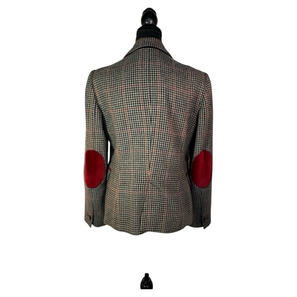 Zara Wool Blend Blazer With Elbow Patches Size Large - Picture 3 of 9